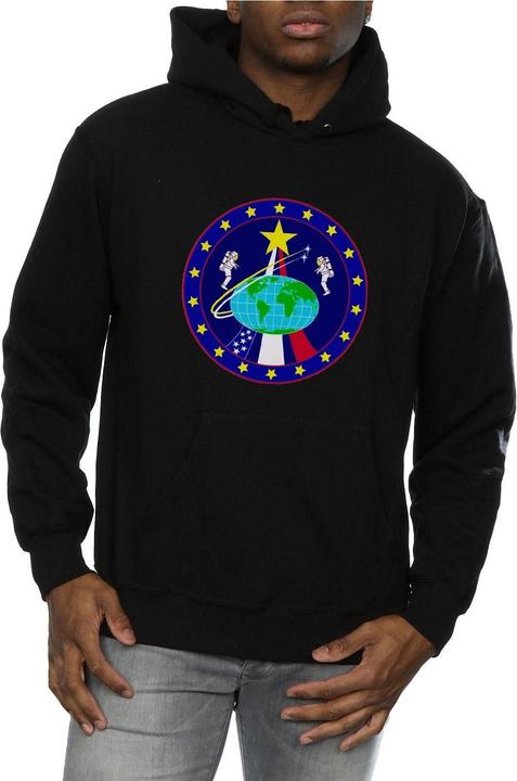 Actual product image Nasa Mens Classic Globe Astronauts Hoodie (M)
