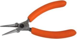 Actual product image Irimo Compact needle nose pliers with orange-coloured PVC handles 130 mm (130 mm)