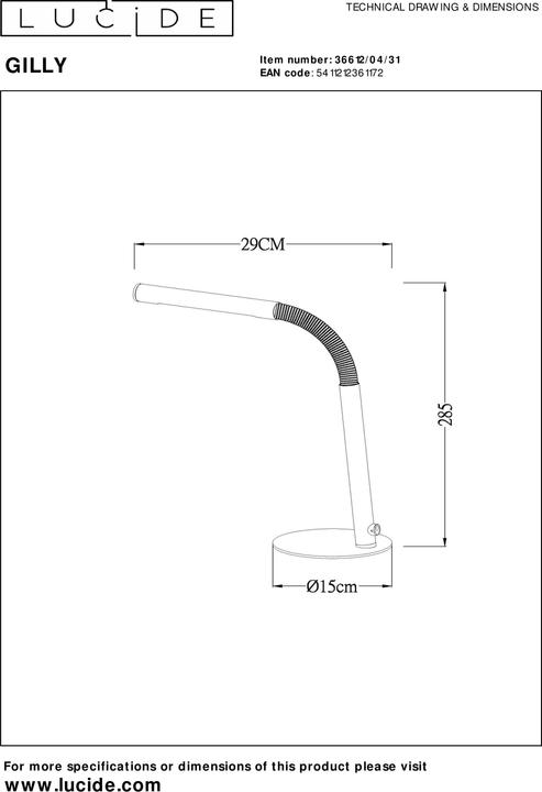 Actual product image Lucide Table lamps (290 lm)