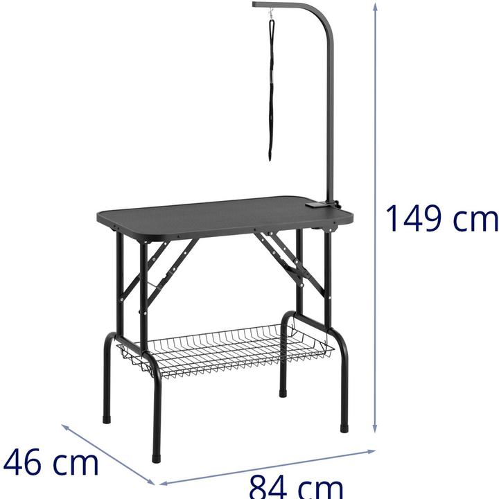 Produktbild Physa Trimmtisch Hund Hundefrisiertisch Schertisch 1 Schlaufe 80,5x46x76 cm klappbar