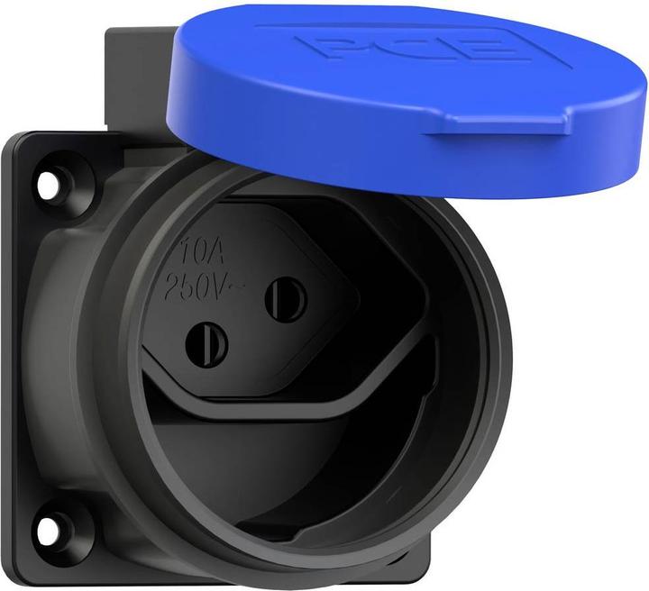 Produktbild PCE 1313-0bc Aufputz-Steckdose IP55 Schwarz/Blau