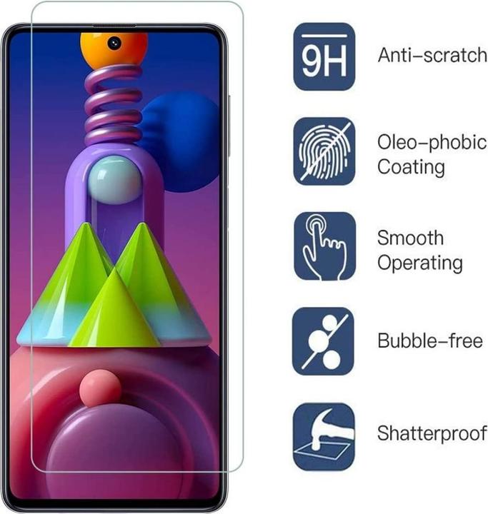 Immagine prodotto Screenguard Samsung Galaxy M51 Pellicola protettiva in vetro Custodia Design amichevole (1 Pezzo/i, Samsung Galaxy M51)