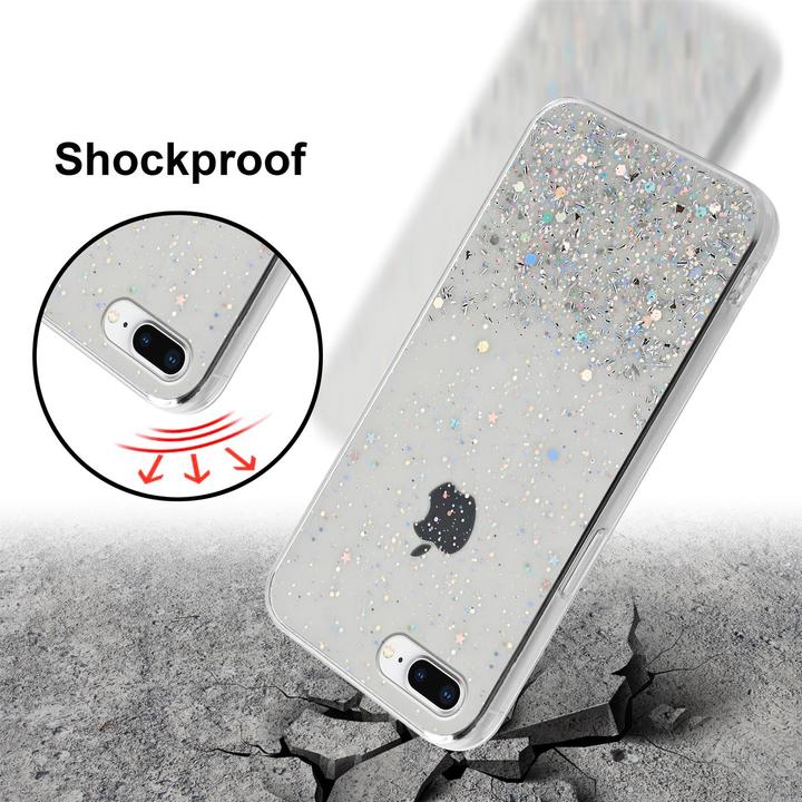Image du produit Cadorabo Couverture TPU paillettes scintillantes (Apple iPhone 7 Plus, Apple iPhone 7s Plus)