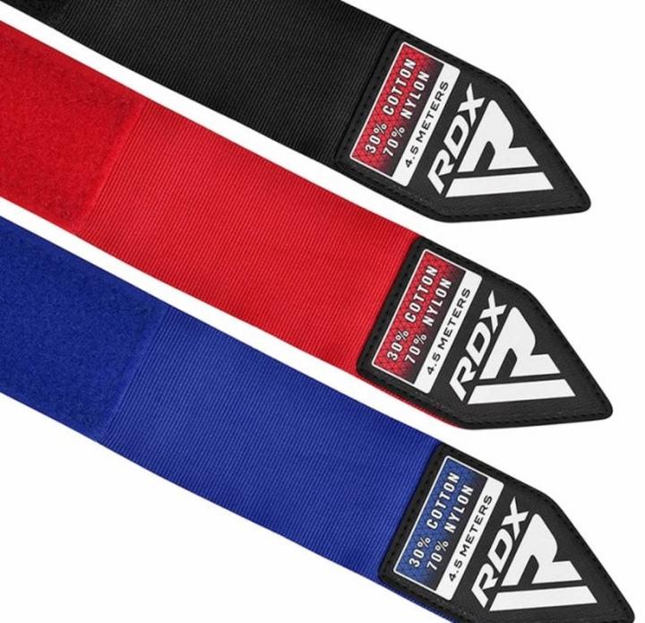 Produktbild Rdx Hand Wraps Combine Red, Black, Blue Plus