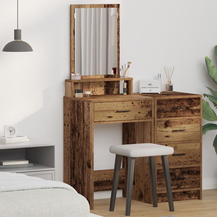 Immagine prodotto VidaXL Tavolino da toilette con cassetti in legno vecchio 50x41x140 cm
