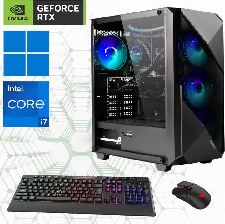 Actual product image Hyrican Striker 7213 i7-14700F WAK 32GB/2TB SSD RTX4070 Super W11 (Intel Core i7-14700F, 32 GB, 2000 GB, GeForce RTX 4070 Super)