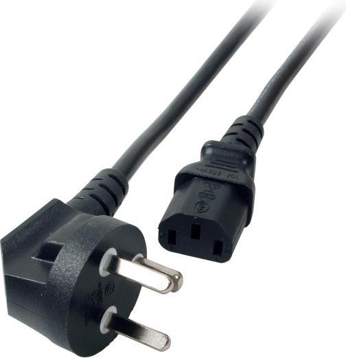 Actual product image EFB Elektronik EFB Power Cable Denmark DPin 90°-C13 180°,sw,1.8m,3x0.75mm (EK539.1,8) (1.80 m)