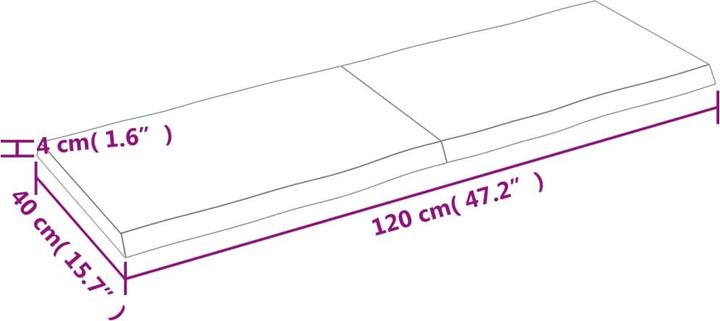Image du produit VidaXL Nili (120 x 40 x 4 cm)