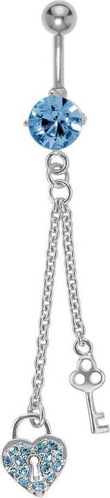 Actual product image Bijouteria Bellypiercing (Brass, Surgical steel, Crystal)