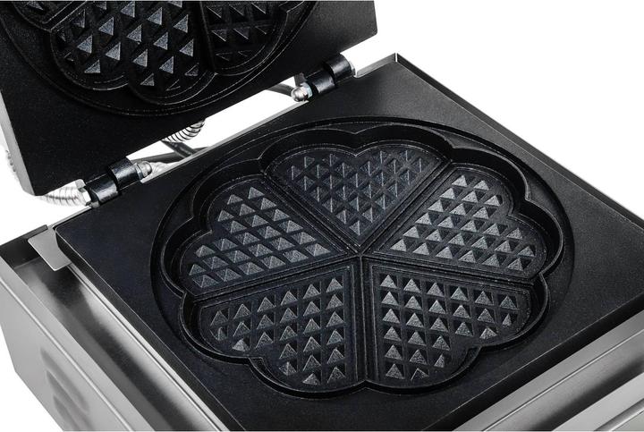 Produktbild Royal Catering Waffeleisen Waffelautomat Waffel Maker Herzform 1500W Timer Edelstahl Gastro Xxl