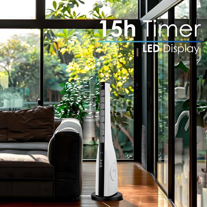 Actual product image Leiser Turmventilator mit Fernbedienung und Timer