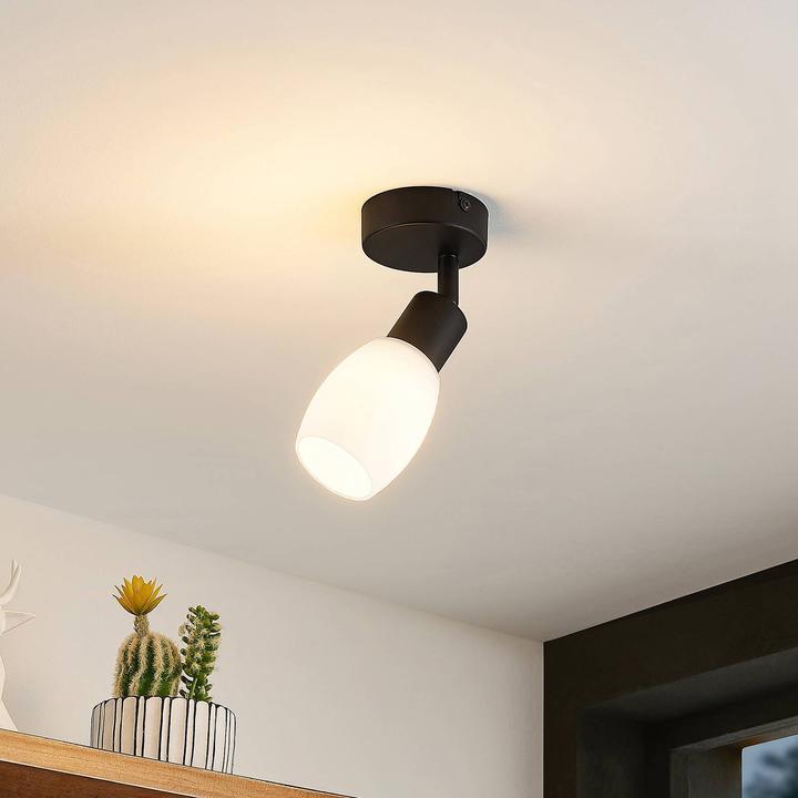 Actual product image Lindby Ilmana LED spotlight with glass, single flame (470 lm, E14)