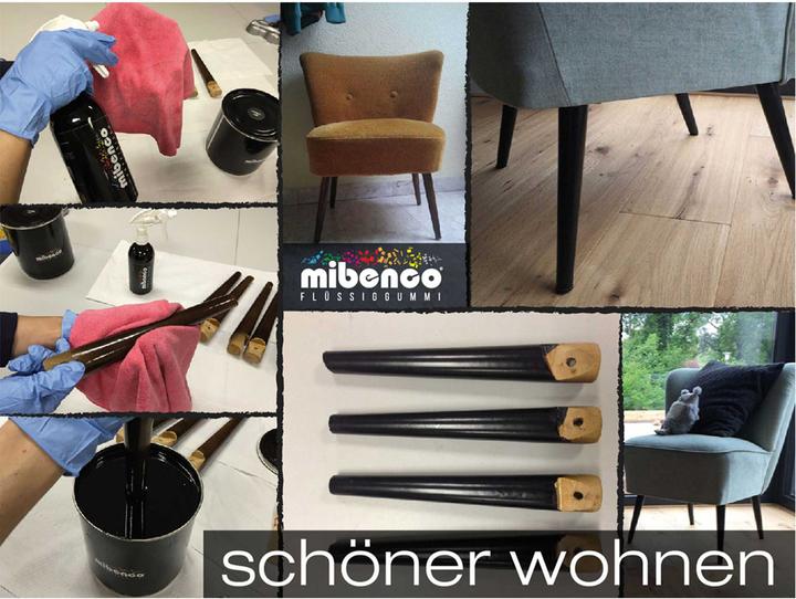 Produktbild mibenco flüssiggummi pur schwarz matt 175g