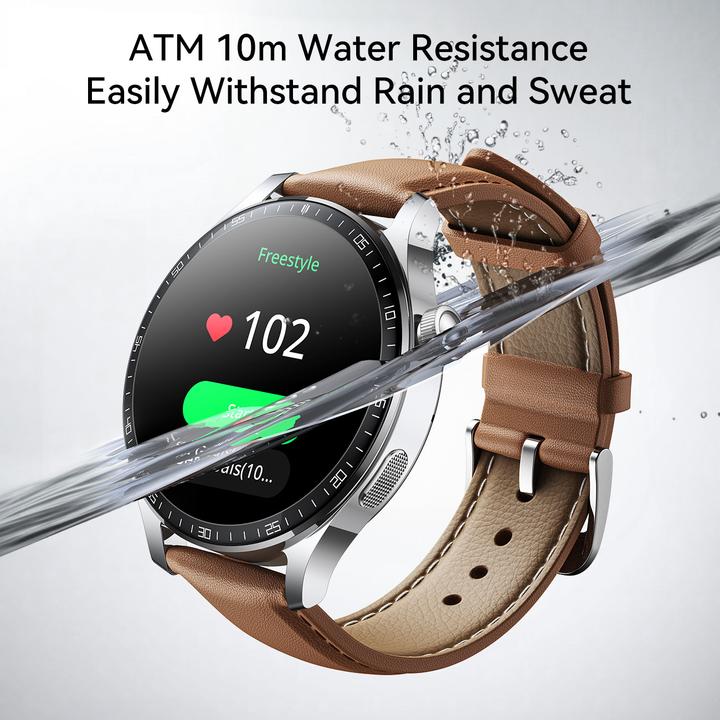 Actual product image Joyroom Classic Series JR-FC2 Pro Smart Watch (Answer/Make Call)-Moonlight Silver (227 mm)
