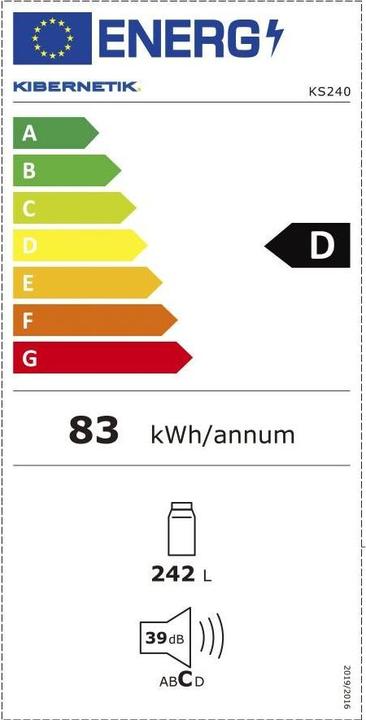 Energy Label Kibernetik KS240L01 (242 l)