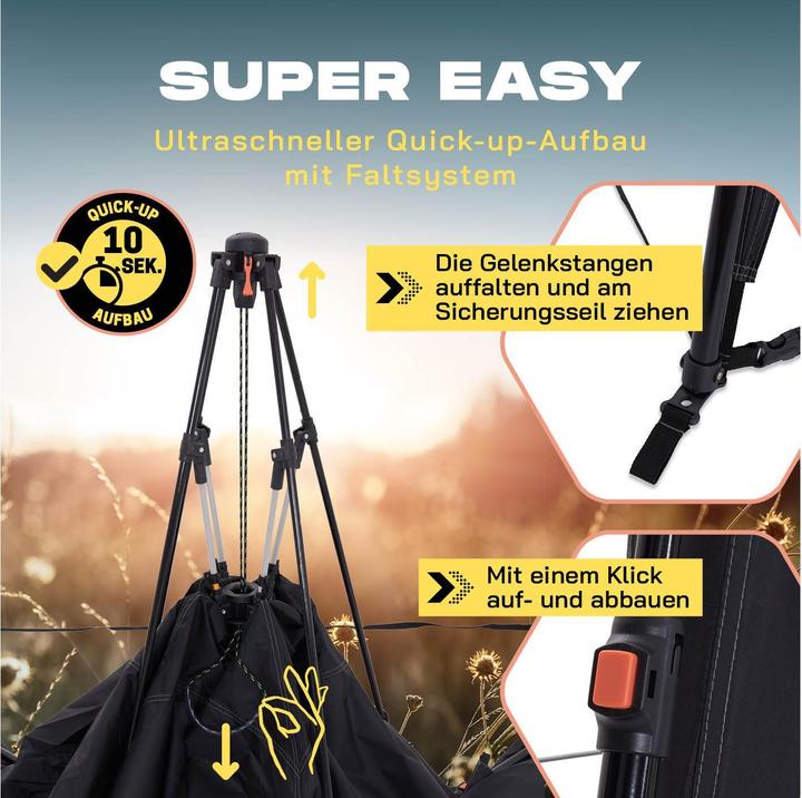 Actual product image Where Tomorrow Pavillon Pop Up - Schwarz, Anwendungsbereich: Outdoor (250 cm, 250 cm)