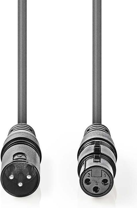 Image du produit Nedis Câble audio XLR XLR mâle 3 pôles (0.27 m, XLR)