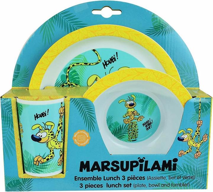 Produktbild Jemini geschirrset kind marsupilami assiette, bol, verre