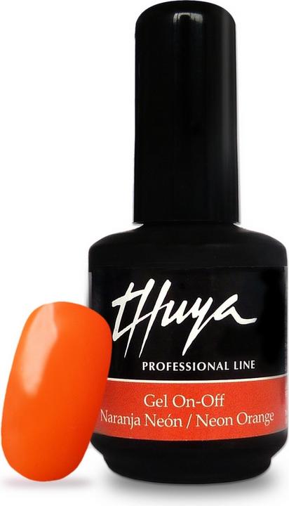 Thuya Gel-On-Off "Neon Orange" (Neon Orange, Gel-Effekt Nagellack)