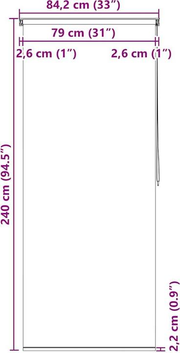 Actual product image VidaXL Nemanja (240 x 80 cm)