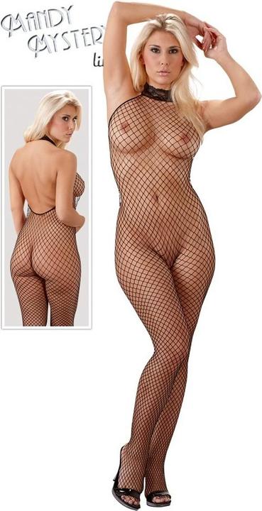 Image du produit Mandy Mystery Combinaison de pêche en filet avec col en dentelle (M, L)
