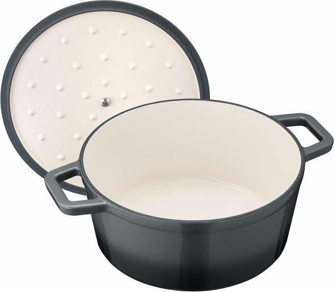 Immagine prodotto Berndes Cocotte in ghisa B.IRON rotonda 24 cm 3,75 litri nero INDUZIONE (24 cm, Pirofila + casseruola, Ghisa)