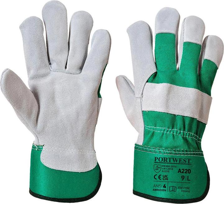 Produktbild Portwest RiggerHandschuhe A220 Premium Chrome Leder (3XL)