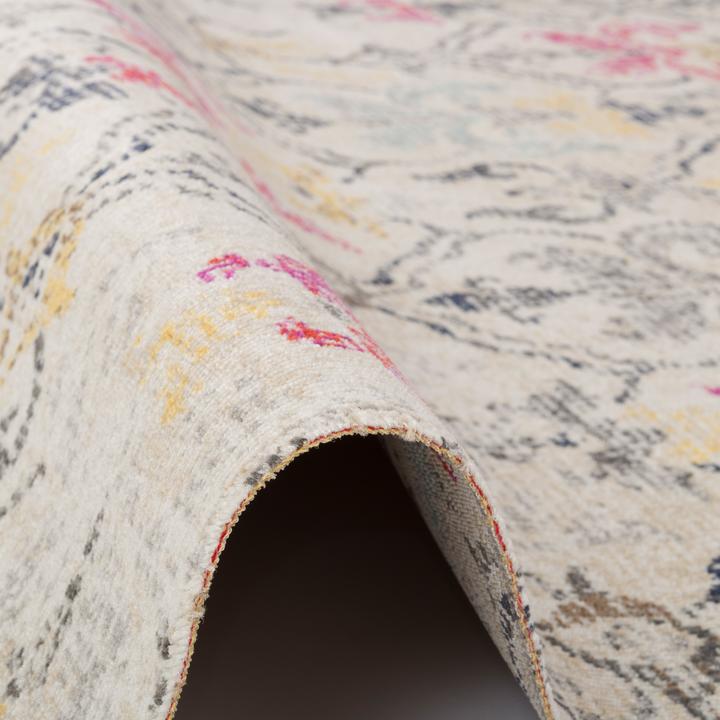 Actual product image Pergamon Kurzflor Designer Teppich Modern Vintage Orient Muster (80 x 150 cm)