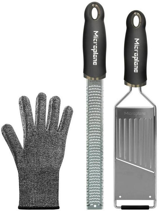 Microplane Gourmet Rasp Set with Protective Glove