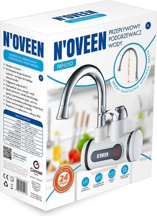 Actual product image Noveen Instantaneous water heater (IWH350) (2.50 l, EU plug)