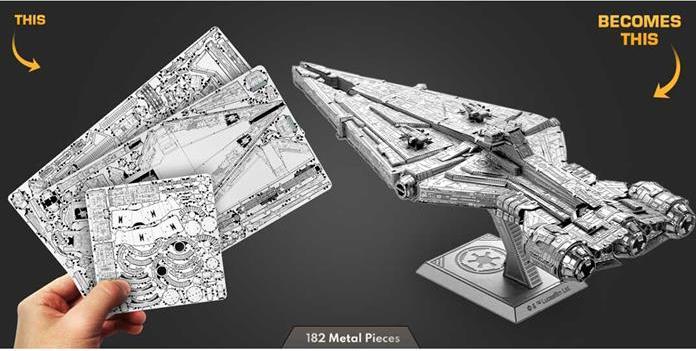 Immagine prodotto Metal Earth Star Wars - Incrociatore leggero imperiale - Kit premium in metallo