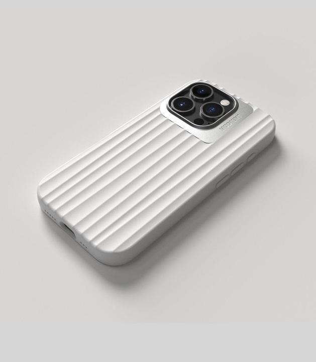 Produktbild Nudient Back Cover Bold MagSafe iPhone 16 Pro Chalk White (Apple iPhone 16 Pro)