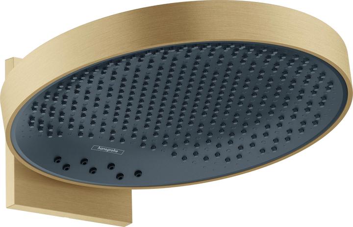 hansgrohe Rainfinity 3jet overhead shower with shower arm : Colour - Brushed Bronze (3 Beam types, 28.10 l/min)