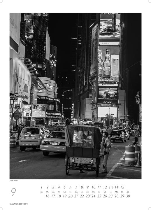 Produktbild New York schwarz-weiss 2026 L 59x42cm (Kein Einband, Deutsch)