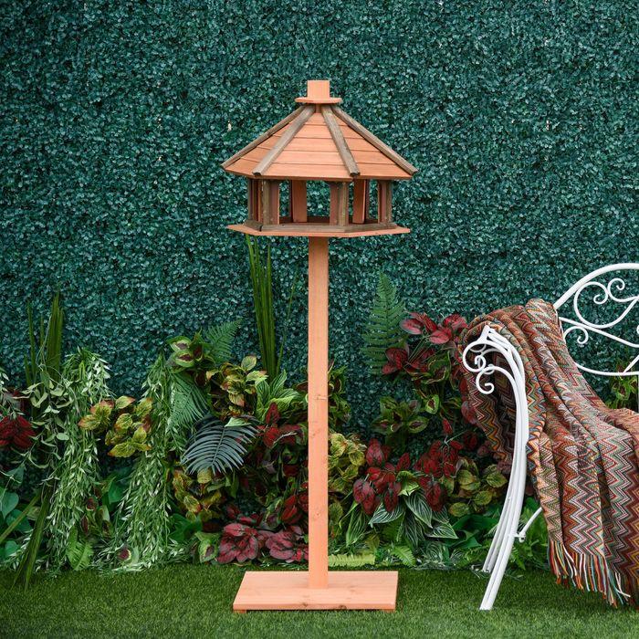 Actual product image Swisshandel24 Bird house Bird feeder Wooden bird mansion Feeding house Bird stand Bird table bird house Spielsta