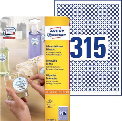 Immagine prodotto Avery Etichette rotonde, rimovibili