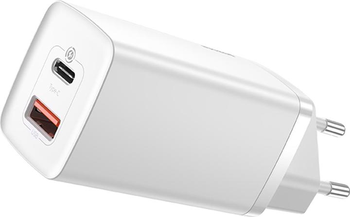 Baseus Caricabatterie rapido GaN2 LiteC+U 65W EU Bianco (65 W)