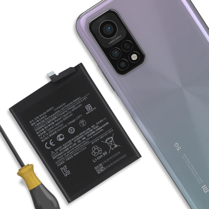 Actual product image Clappio 5000mAh replacement battery, replaces model BM53