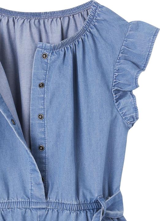 Image du produit Vertbaudet Combinaison fille en denim léger (98)