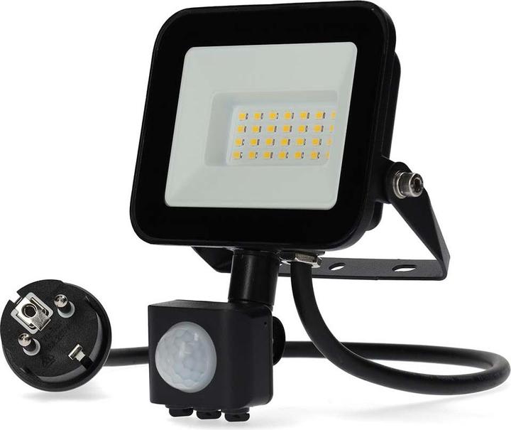 Actual product image Nedis LED floodlight - 4000 K - Nominal luminous flux: 1620 lm - 20 kWh - IP44-1.00 m - Energy class: F - (1620 lm, IP65)