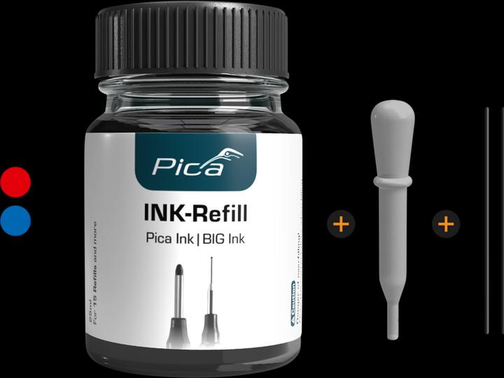 Actual product image Pica INK/BIG INK refill ink set red (Red)