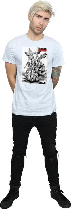 Image du produit Mens Avengers Assemble Team Sketch T-Shirt (XL)