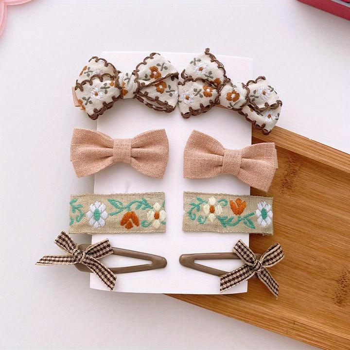 Activity Board 8pcs Stern Herz Schleife Knoten Blume kleine Dekoration Haarnadeln, niedlich Haarspangen Geschenk (1 Stk.)
