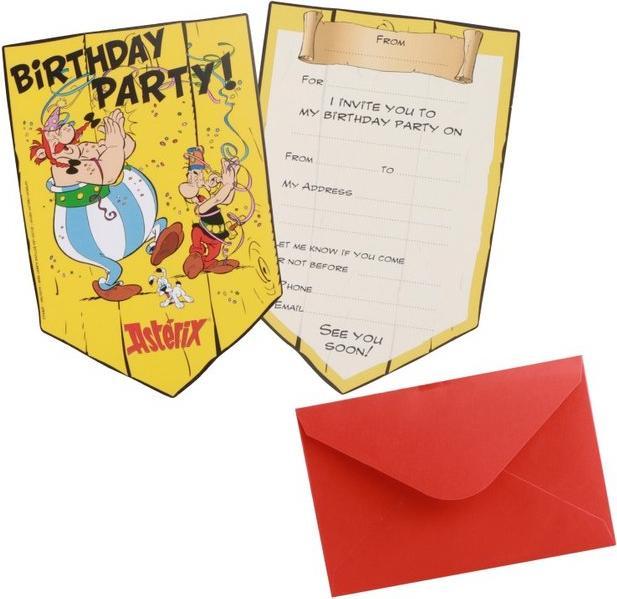 Actual product image Chaks Asterix und Obelix: Einladung - 8 Stk (8 pcs.)