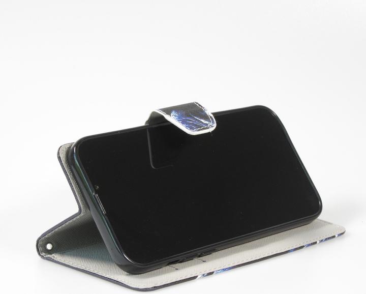 Image du produit PhoneLook Fourre Premium Wallet flip fermeture magnétique et porte-carte Chat en doudoune (Apple iPhone 13)