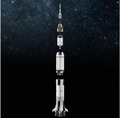 Immagine prodotto LEGO Saturno V Apollo della NASA (92176, LEGO Ideas, Set LEGO rari)