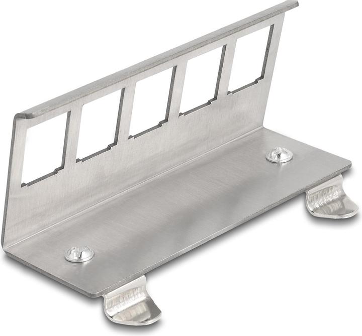 Immagine prodotto Delock Staffa metallica Keystone 5 porte per guida top-hat (Supporto per modulo Keystone)