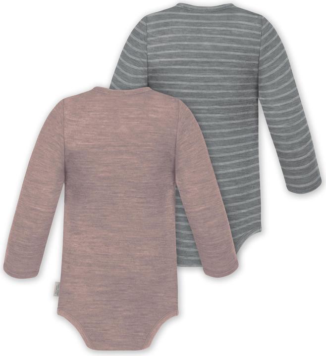 Produktbild Normani 2er Pack Baby Merino Body Langarm „Auckland" - 9373 (68)