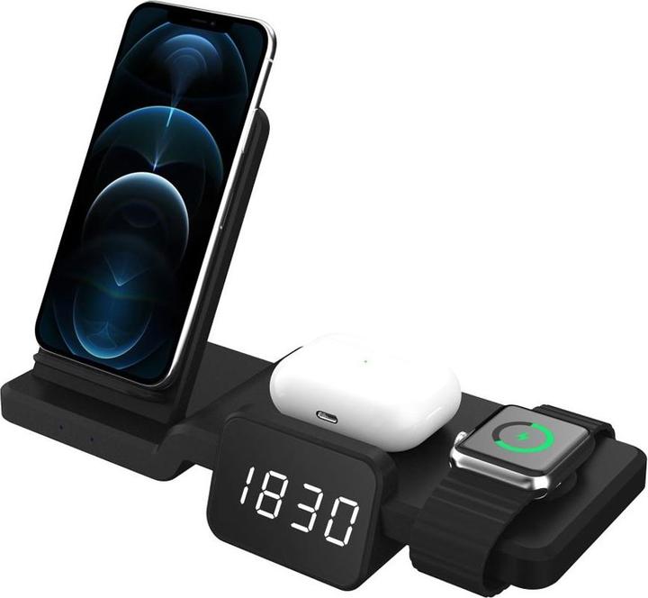 Immagine prodotto Apfelkiste Stazione di ricarica rapida Qi Apple Watch / Smartphone / AirPods (15 W)