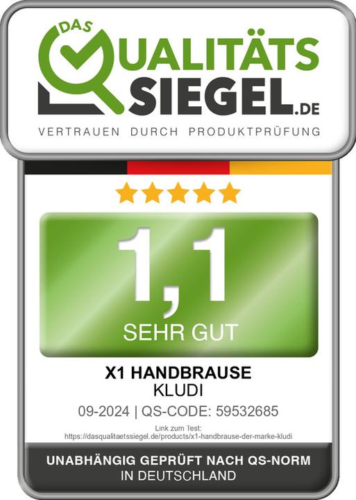 Produktbild Kludi X1 Duschkopf (3 Strahlarten, 15 l/min)